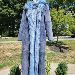 Vintage hippie bohemian indigo jacket